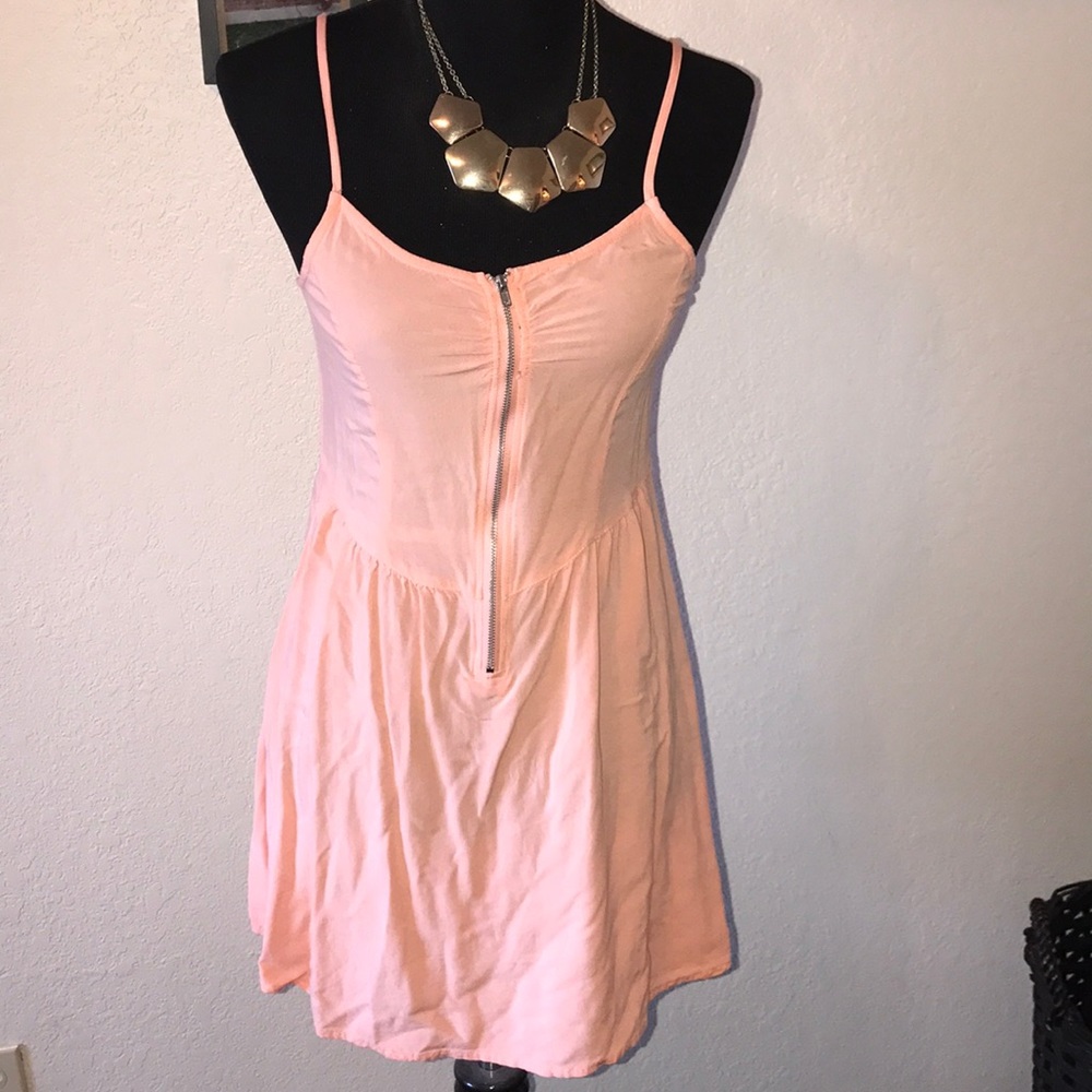 Pink flowy dress